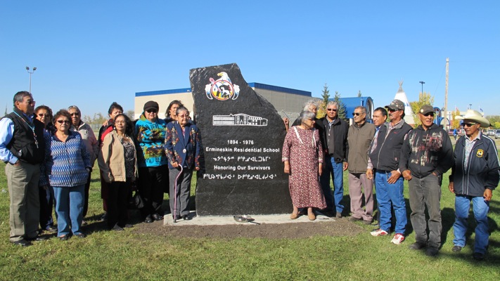 Ermineskin Residential School Monument unveiling ceremony