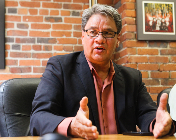 Grand Chief Ed John, head of the First Nations Summit.