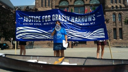 Support for Grassy Narrows in Toronto on July 7