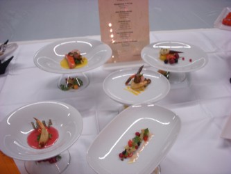 Samantha Nyce served a five course lunch menu, which included seaweed from the 