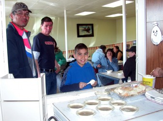 Soup and bannock was served recently at the friendship centre as a fundraiser fo
