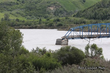 Chicago bridge at Siksika was washed out