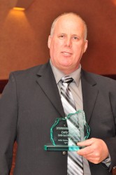 Curtis Therrien was presented with the Male Entrepreneurial Leadership Award fro