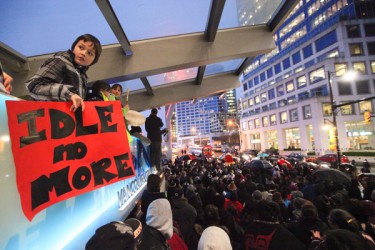Youth participates in Idle No More rally in Vancouver