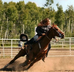 Barrel racer Cherie Davies is looking forward to competing in Canada.