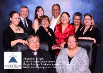 The Alberta Business Awards of Distinction recognized Niwihcihaw Acceptance Ltd.