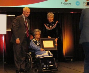 Lottie Keye was awarded a Lifetime Achievement Award