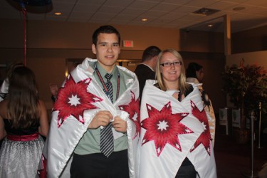 Evan Corrigal from Ile-a-la-Crosse and Chelsey Sundby from Big River. 