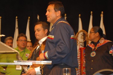 Perry Bellegarde with Shawn Atleo in 2009 