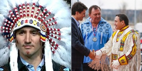 PM Trudeau receives headdress and name from Tsuut'ina Nation
