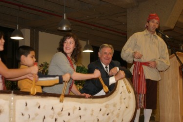 A tribute to outgoing Premier Ralph Klein during Métis week in 2006