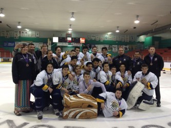 Alberta boys team won bronze at the recent National Aboriginal Hockey Championsh