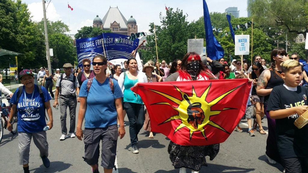 In Toronto June 2 for the march for justice for Grassy Narrows First Nation.In T In Toronto June 2 for the march for justice for Grassy Narrows First Nation.In T