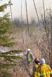 Crews fighting hot spots