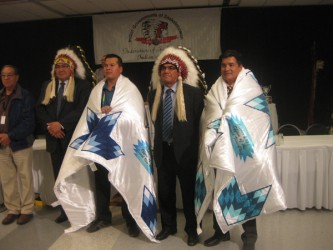 The new executive of the Federation of Saskatchewan Indian Nations