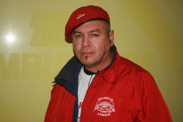 Jason Peters: member of the Edmonton Chapter of the Guardian Angels. 