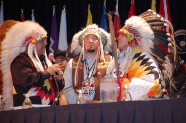 New National Chief Perry Bellegarde: with Manitoba Chief