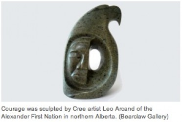 A sculpture titled 