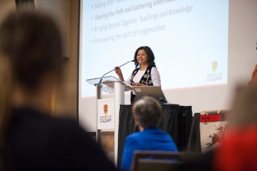 Jackie Ottmann, co-chair of the University of Calgary’s Indigenous Strategy stee