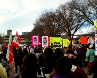 Edmonton Idle No More Rally Dec. 21, 2012