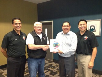 From Left to right: Joe Daniels, Dave Canadian, Glen Pratt and Norman Ettawacapp