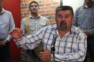 Chief Joe Alphonse, chairman of the Tsilhqot’in National Government, speaks afte