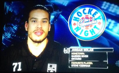 Jordan Nolan from garden River, Ontario