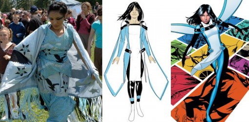Shannen Koostachin transformed to Equinox by DC comics 