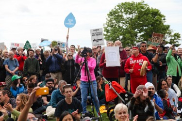 Anti-pipeline rally Vancouver May 10, 2014