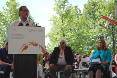 ommissioner Marie Wilson at the opening ceremonies June 16 of the TRC’s first na