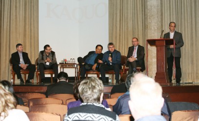 KAQUO members: (from left) Gerald Cunningham (East Prairie Métis Settlement), Gr