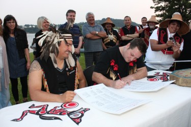 Save the Fraser Declaration signing