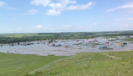 Siksika flooding at South Camp