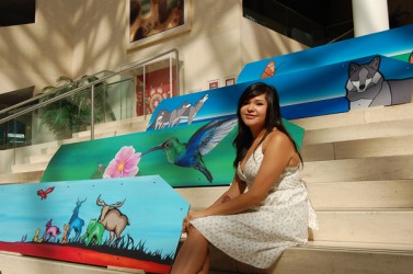 Bluebird Chloe Mustooch, 20, of Alexis Nakota Sioux First Nation