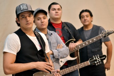 Left Adrian Sutherland, George Gillies, Zach Tomatuk and Stan Louttit