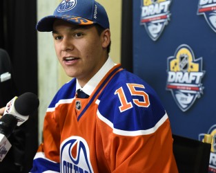 Ethan Bear on NHL Entry Draft day