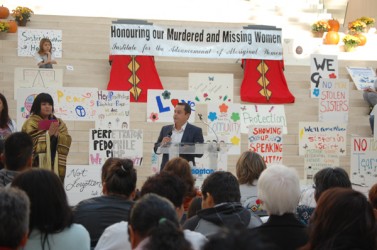Assembly of First Nations National Chief Shawn Atleo addressed the issue of murd