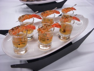 Faith Vickers prepared tapas or bite-sized hors d’oeuvres.