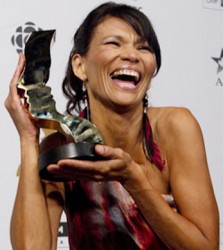 Michelle Thrush at the 2011Gemini Awards snagged the best performance 