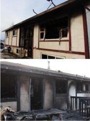 Fire destroys the home of Jason Cutarm and Melissa Nepoose 