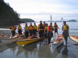 SAGE program took students on a seven-day sea kayaking trip in Clayquot Sound