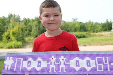 Alexander Hebert, designer of the LEGO “Treaty of Niagara” wampum belt