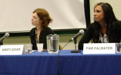 Kristy Gover (left) and Pam Palmater at 35@30 Conference in Toronto 