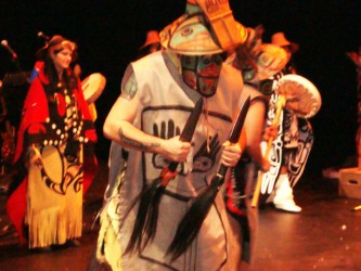 The Git Hayetsk Dancers kicked off the Talking Stick festival
