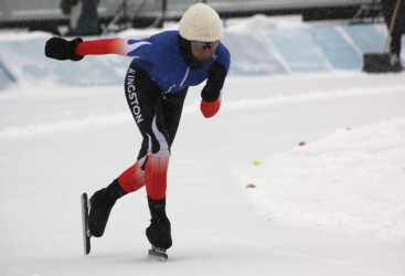 Aliya Howard on the ice
