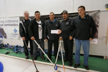 Men’s Champs: Lionel Chartrand - Skip; Rod Wuttunee - Third; Duane Parker - Seco