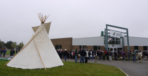 Tipi raised at Yorkton campus