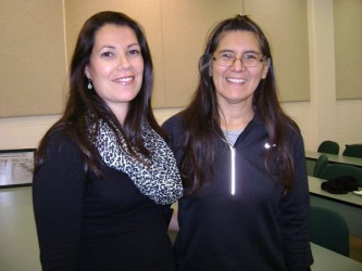 Chantelle Richmond and Deb McGregor (right)