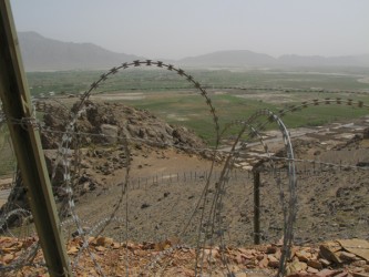 Artist photographed life on a military base in Afghanistan.