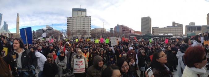 Idle No More rally Edmonton Dec. 10